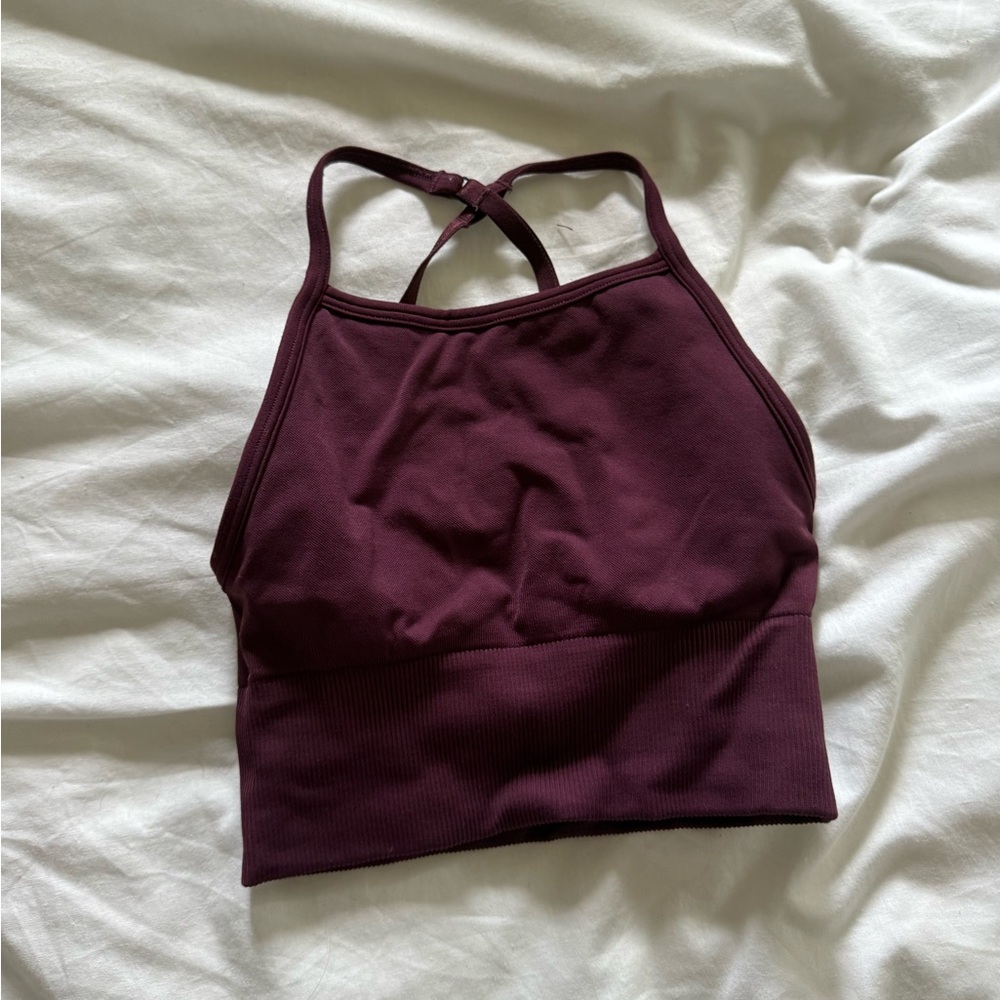 lululemon Purple Sports Bra Halter Top